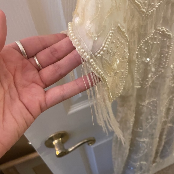 Beaded White Dress - Picture 7 of 10